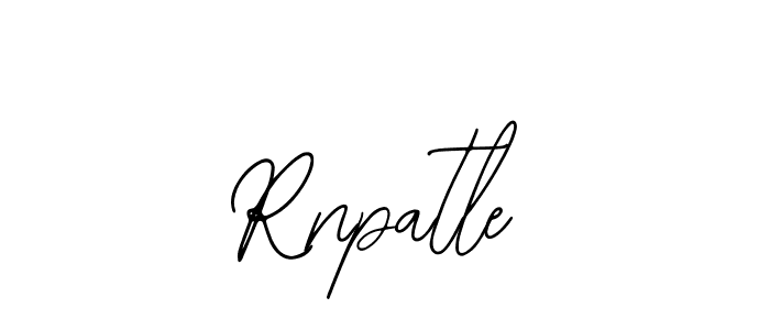 How to make Rnpatle name signature. Use Bearetta-2O07w style for creating short signs online. This is the latest handwritten sign. Rnpatle signature style 12 images and pictures png