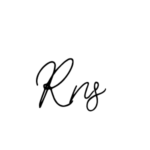 How to make Rns name signature. Use Bearetta-2O07w style for creating short signs online. This is the latest handwritten sign. Rns signature style 12 images and pictures png