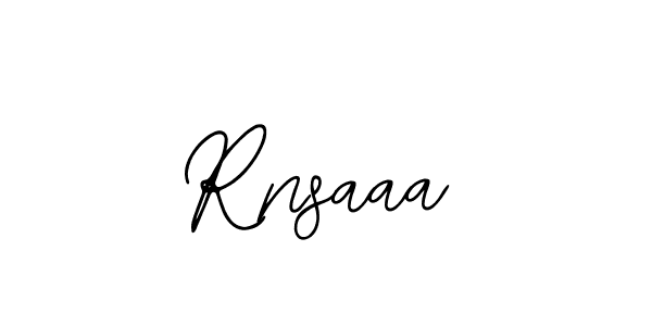 How to make Rnsaaa name signature. Use Bearetta-2O07w style for creating short signs online. This is the latest handwritten sign. Rnsaaa signature style 12 images and pictures png