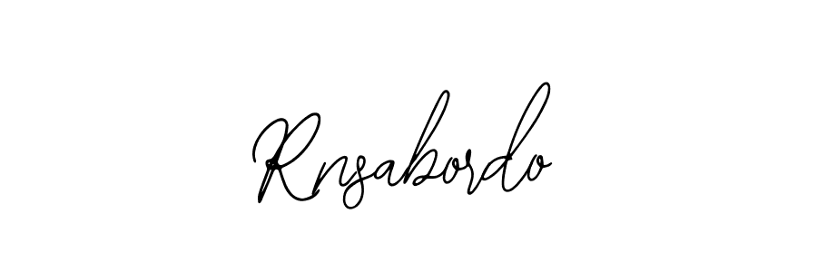 The best way (Bearetta-2O07w) to make a short signature is to pick only two or three words in your name. The name Rnsabordo include a total of six letters. For converting this name. Rnsabordo signature style 12 images and pictures png