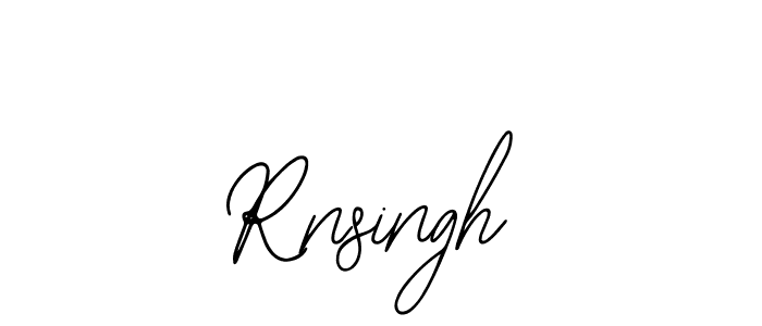 How to make Rnsingh name signature. Use Bearetta-2O07w style for creating short signs online. This is the latest handwritten sign. Rnsingh signature style 12 images and pictures png