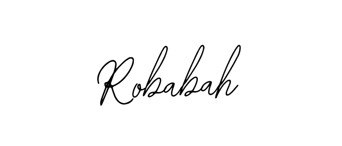 Design your own signature with our free online signature maker. With this signature software, you can create a handwritten (Bearetta-2O07w) signature for name Robabah. Robabah signature style 12 images and pictures png