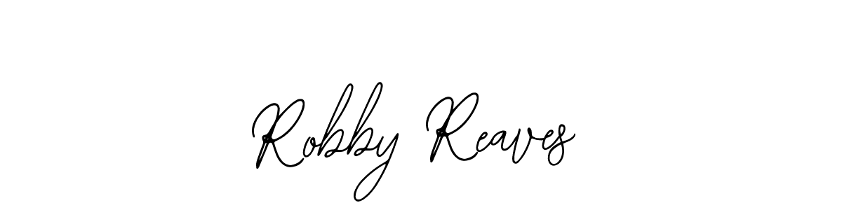 How to make Robby Reaves name signature. Use Bearetta-2O07w style for creating short signs online. This is the latest handwritten sign. Robby Reaves signature style 12 images and pictures png