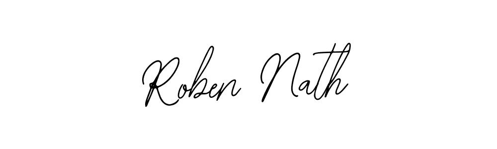 The best way (Bearetta-2O07w) to make a short signature is to pick only two or three words in your name. The name Roben Nath include a total of six letters. For converting this name. Roben Nath signature style 12 images and pictures png