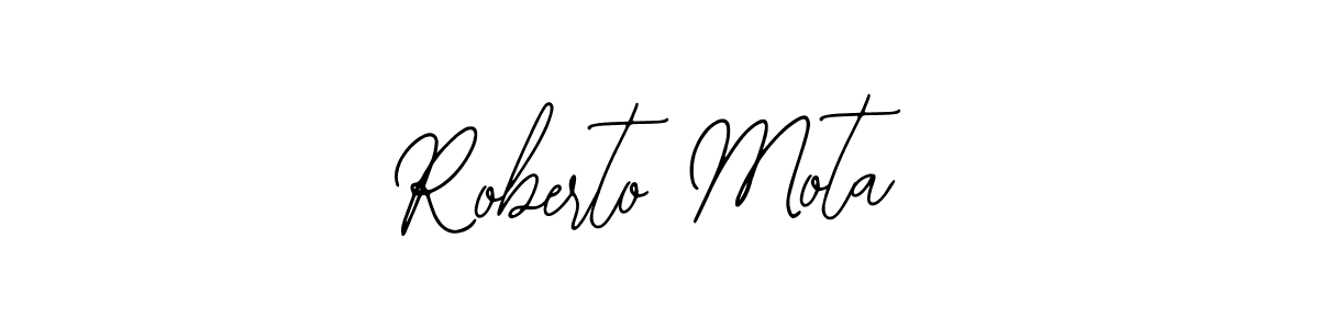 How to make Roberto Mota name signature. Use Bearetta-2O07w style for creating short signs online. This is the latest handwritten sign. Roberto Mota signature style 12 images and pictures png