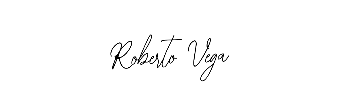 How to make Roberto Vega name signature. Use Bearetta-2O07w style for creating short signs online. This is the latest handwritten sign. Roberto Vega signature style 12 images and pictures png