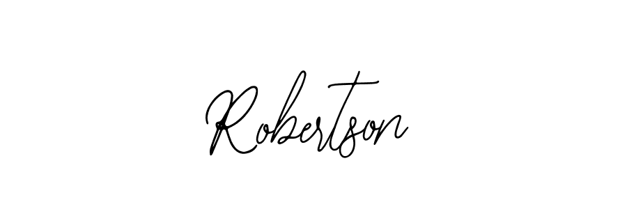 You should practise on your own different ways (Bearetta-2O07w) to write your name (Robertson) in signature. don't let someone else do it for you. Robertson signature style 12 images and pictures png