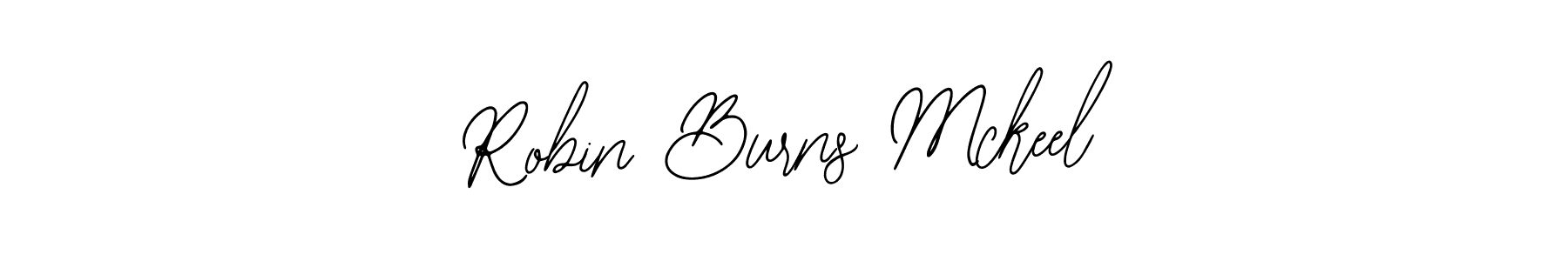 Bearetta-2O07w is a professional signature style that is perfect for those who want to add a touch of class to their signature. It is also a great choice for those who want to make their signature more unique. Get Robin Burns Mckeel name to fancy signature for free. Robin Burns Mckeel signature style 12 images and pictures png