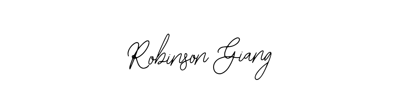 Use a signature maker to create a handwritten signature online. With this signature software, you can design (Bearetta-2O07w) your own signature for name Robinson Giang. Robinson Giang signature style 12 images and pictures png