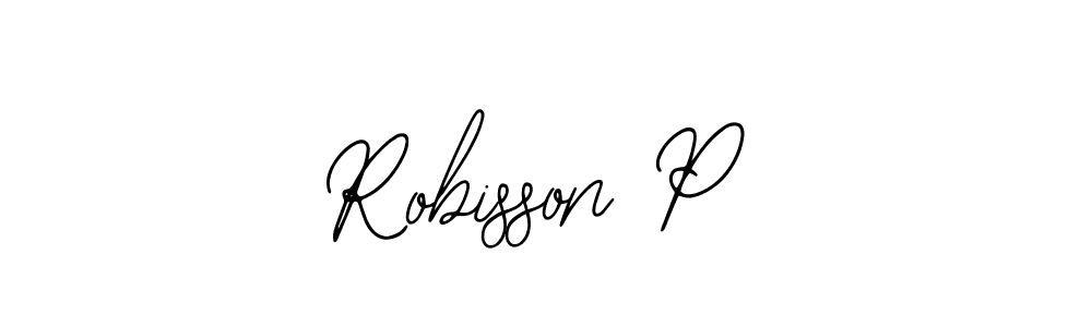 The best way (Bearetta-2O07w) to make a short signature is to pick only two or three words in your name. The name Robisson P include a total of six letters. For converting this name. Robisson P signature style 12 images and pictures png