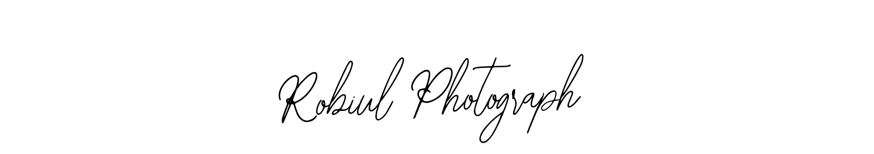 if you are searching for the best signature style for your name Robiul Photograph. so please give up your signature search. here we have designed multiple signature styles  using Bearetta-2O07w. Robiul Photograph signature style 12 images and pictures png