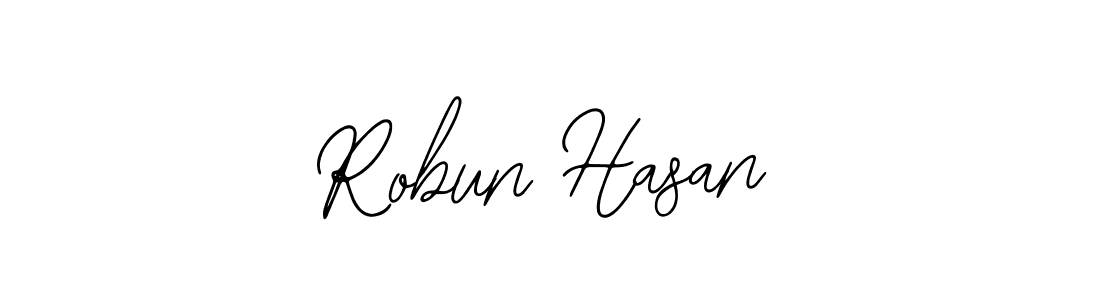 How to make Robun Hasan name signature. Use Bearetta-2O07w style for creating short signs online. This is the latest handwritten sign. Robun Hasan signature style 12 images and pictures png
