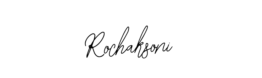 if you are searching for the best signature style for your name Rochaksoni. so please give up your signature search. here we have designed multiple signature styles  using Bearetta-2O07w. Rochaksoni signature style 12 images and pictures png