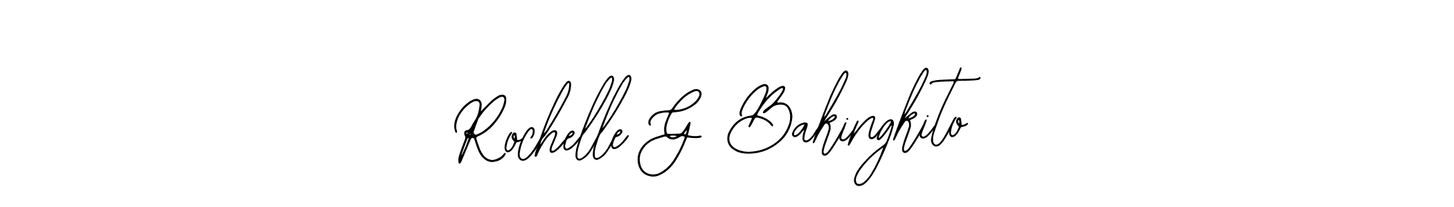 It looks lik you need a new signature style for name Rochelle G Bakingkito. Design unique handwritten (Bearetta-2O07w) signature with our free signature maker in just a few clicks. Rochelle G Bakingkito signature style 12 images and pictures png
