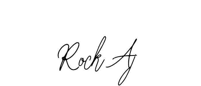 You should practise on your own different ways (Bearetta-2O07w) to write your name (Rock Aj) in signature. don't let someone else do it for you. Rock Aj signature style 12 images and pictures png