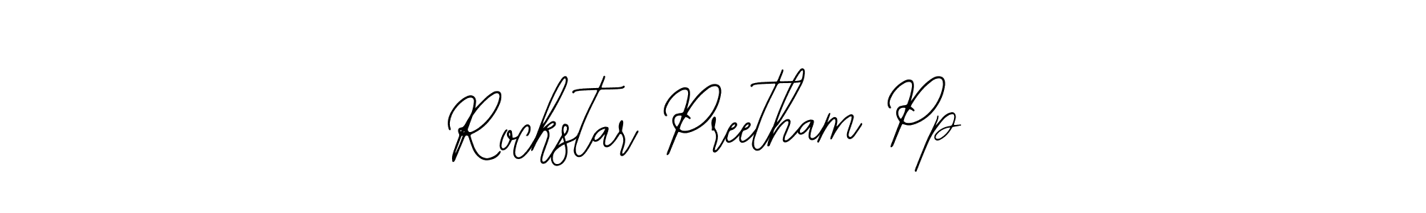 Also You can easily find your signature by using the search form. We will create Rockstar Preetham Pp name handwritten signature images for you free of cost using Bearetta-2O07w sign style. Rockstar Preetham Pp signature style 12 images and pictures png