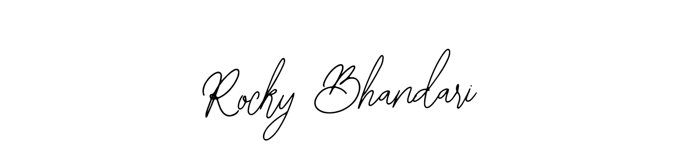Make a beautiful signature design for name Rocky Bhandari. Use this online signature maker to create a handwritten signature for free. Rocky Bhandari signature style 12 images and pictures png