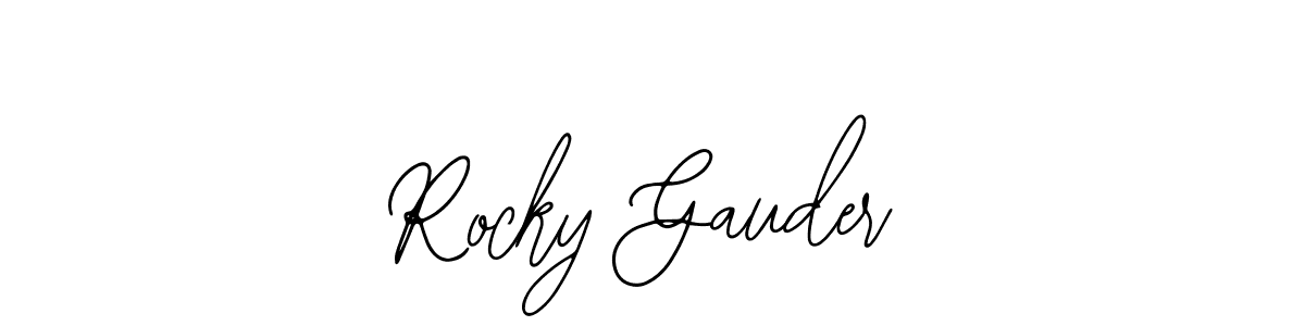 if you are searching for the best signature style for your name Rocky Gauder. so please give up your signature search. here we have designed multiple signature styles  using Bearetta-2O07w. Rocky Gauder signature style 12 images and pictures png