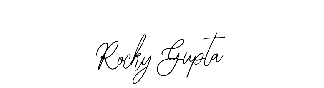 if you are searching for the best signature style for your name Rocky Gupta. so please give up your signature search. here we have designed multiple signature styles  using Bearetta-2O07w. Rocky Gupta signature style 12 images and pictures png
