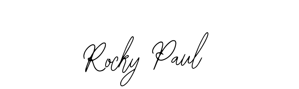 if you are searching for the best signature style for your name Rocky Paul. so please give up your signature search. here we have designed multiple signature styles  using Bearetta-2O07w. Rocky Paul signature style 12 images and pictures png