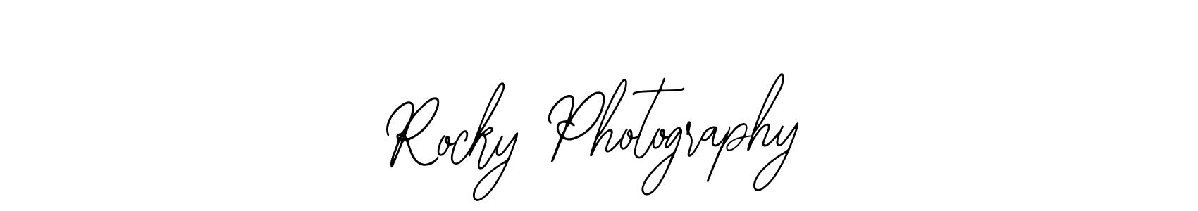 How to make Rocky Photography signature? Bearetta-2O07w is a professional autograph style. Create handwritten signature for Rocky Photography name. Rocky Photography signature style 12 images and pictures png