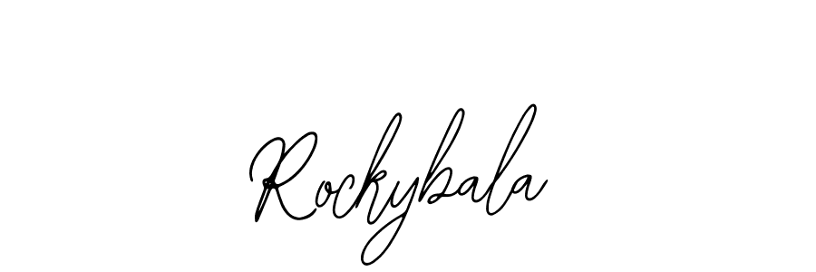 You should practise on your own different ways (Bearetta-2O07w) to write your name (Rockybala) in signature. don't let someone else do it for you. Rockybala signature style 12 images and pictures png