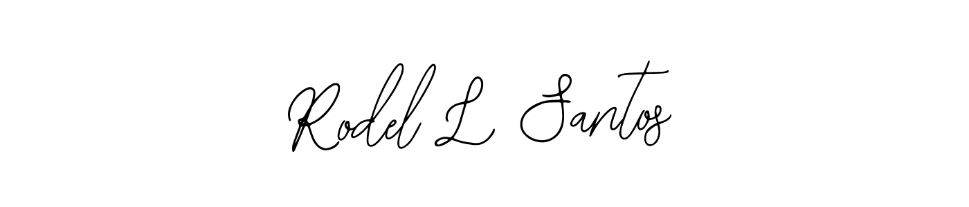 Design your own signature with our free online signature maker. With this signature software, you can create a handwritten (Bearetta-2O07w) signature for name Rodel L Santos. Rodel L Santos signature style 12 images and pictures png