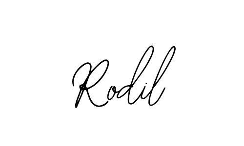 You should practise on your own different ways (Bearetta-2O07w) to write your name (Rodil) in signature. don't let someone else do it for you. Rodil signature style 12 images and pictures png
