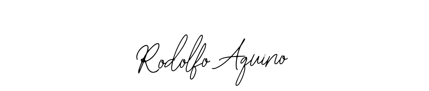 Make a short Rodolfo Aquino signature style. Manage your documents anywhere anytime using Bearetta-2O07w. Create and add eSignatures, submit forms, share and send files easily. Rodolfo Aquino signature style 12 images and pictures png