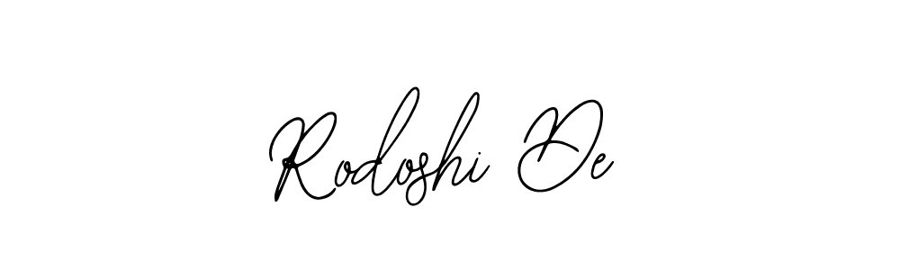 You should practise on your own different ways (Bearetta-2O07w) to write your name (Rodoshi De) in signature. don't let someone else do it for you. Rodoshi De signature style 12 images and pictures png