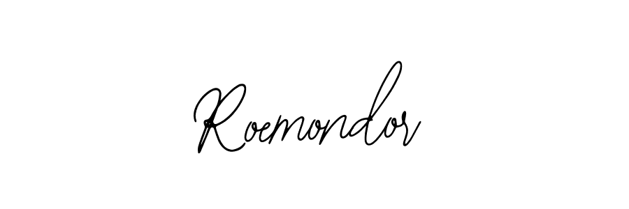 The best way (Bearetta-2O07w) to make a short signature is to pick only two or three words in your name. The name Roemondor include a total of six letters. For converting this name. Roemondor signature style 12 images and pictures png