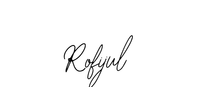 You should practise on your own different ways (Bearetta-2O07w) to write your name (Rofijul) in signature. don't let someone else do it for you. Rofijul signature style 12 images and pictures png