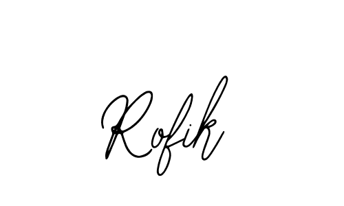 You should practise on your own different ways (Bearetta-2O07w) to write your name (Rofik) in signature. don't let someone else do it for you. Rofik signature style 12 images and pictures png