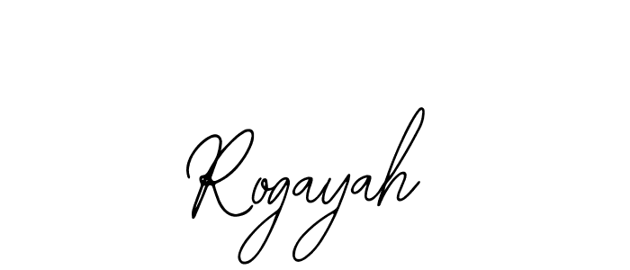 Design your own signature with our free online signature maker. With this signature software, you can create a handwritten (Bearetta-2O07w) signature for name Rogayah. Rogayah signature style 12 images and pictures png