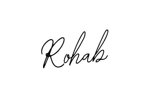 The best way (Bearetta-2O07w) to make a short signature is to pick only two or three words in your name. The name Rohab include a total of six letters. For converting this name. Rohab signature style 12 images and pictures png