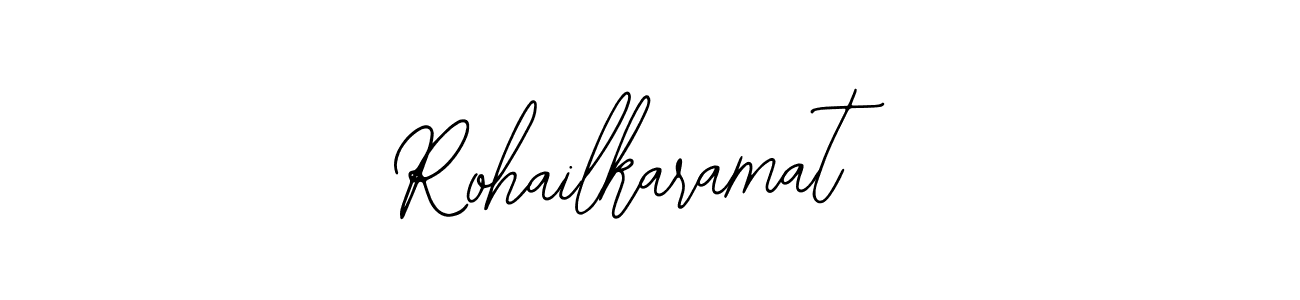 You should practise on your own different ways (Bearetta-2O07w) to write your name (Rohailkaramat) in signature. don't let someone else do it for you. Rohailkaramat signature style 12 images and pictures png