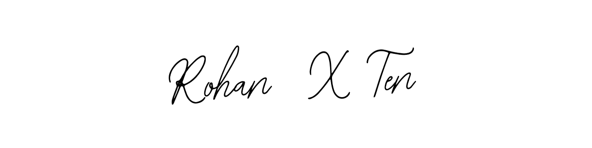The best way (Bearetta-2O07w) to make a short signature is to pick only two or three words in your name. The name Rohan  X Ten include a total of six letters. For converting this name. Rohan  X Ten signature style 12 images and pictures png