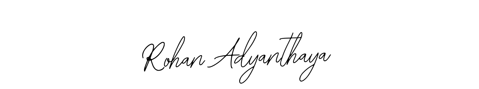 Also You can easily find your signature by using the search form. We will create Rohan Adyanthaya name handwritten signature images for you free of cost using Bearetta-2O07w sign style. Rohan Adyanthaya signature style 12 images and pictures png