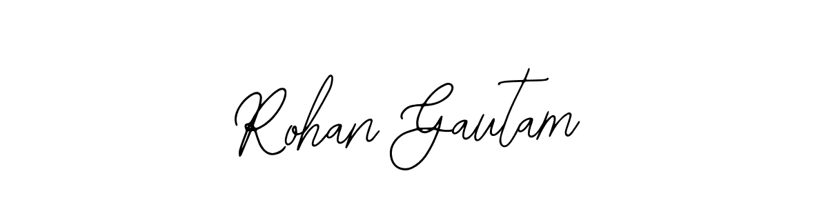 You should practise on your own different ways (Bearetta-2O07w) to write your name (Rohan Gautam) in signature. don't let someone else do it for you. Rohan Gautam signature style 12 images and pictures png