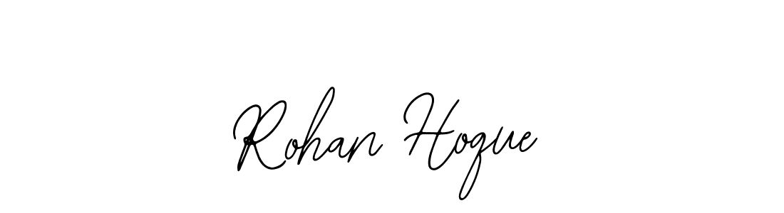 How to make Rohan Hoque name signature. Use Bearetta-2O07w style for creating short signs online. This is the latest handwritten sign. Rohan Hoque signature style 12 images and pictures png