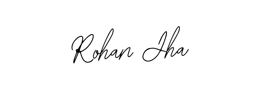 How to make Rohan Jha name signature. Use Bearetta-2O07w style for creating short signs online. This is the latest handwritten sign. Rohan Jha signature style 12 images and pictures png