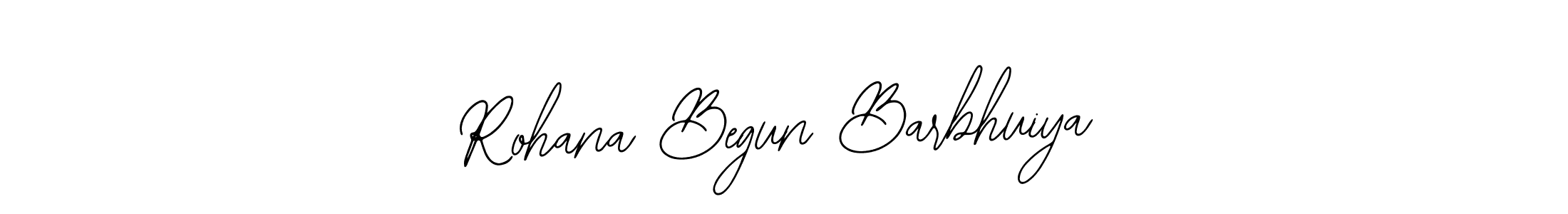 The best way (Bearetta-2O07w) to make a short signature is to pick only two or three words in your name. The name Rohana Begun Barbhuiya include a total of six letters. For converting this name. Rohana Begun Barbhuiya signature style 12 images and pictures png