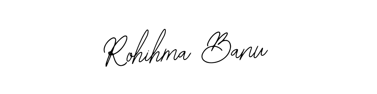 Bearetta-2O07w is a professional signature style that is perfect for those who want to add a touch of class to their signature. It is also a great choice for those who want to make their signature more unique. Get Rohihma Banu name to fancy signature for free. Rohihma Banu signature style 12 images and pictures png