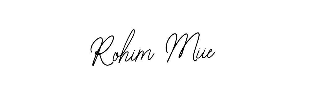 The best way (Bearetta-2O07w) to make a short signature is to pick only two or three words in your name. The name Rohim Miie include a total of six letters. For converting this name. Rohim Miie signature style 12 images and pictures png