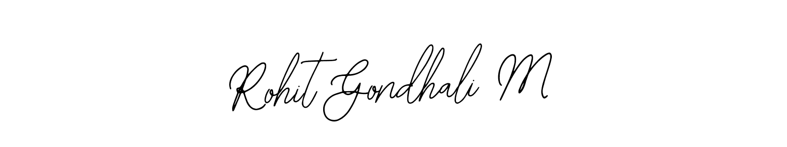 Similarly Bearetta-2O07w is the best handwritten signature design. Signature creator online .You can use it as an online autograph creator for name Rohit Gondhali M. Rohit Gondhali M signature style 12 images and pictures png