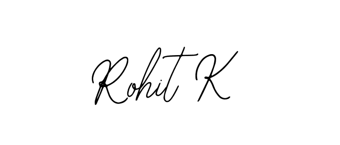 You should practise on your own different ways (Bearetta-2O07w) to write your name (Rohit K) in signature. don't let someone else do it for you. Rohit K signature style 12 images and pictures png