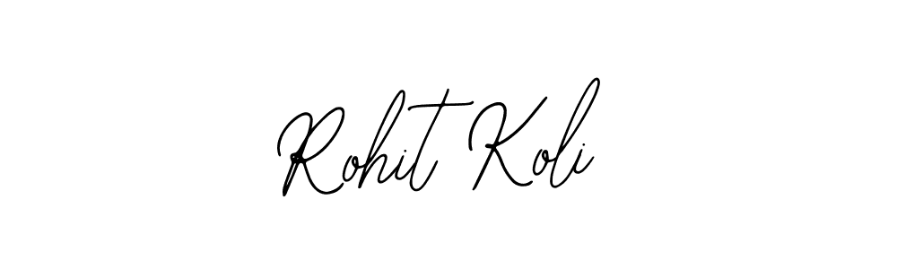 Design your own signature with our free online signature maker. With this signature software, you can create a handwritten (Bearetta-2O07w) signature for name Rohit Koli. Rohit Koli signature style 12 images and pictures png