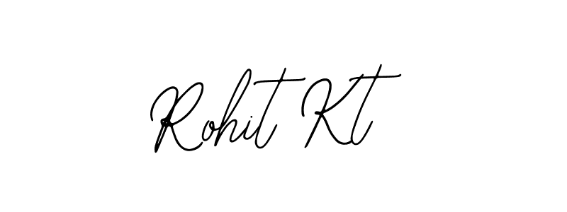 How to make Rohit Kt name signature. Use Bearetta-2O07w style for creating short signs online. This is the latest handwritten sign. Rohit Kt signature style 12 images and pictures png