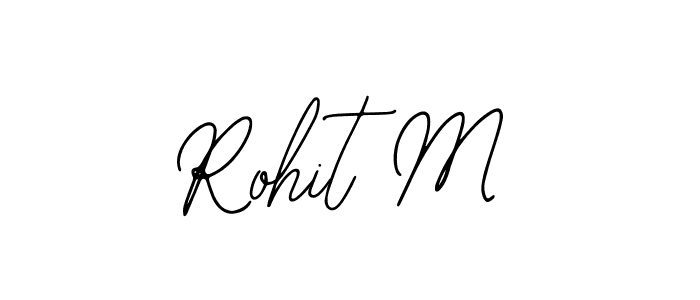 Also You can easily find your signature by using the search form. We will create Rohit M name handwritten signature images for you free of cost using Bearetta-2O07w sign style. Rohit M signature style 12 images and pictures png