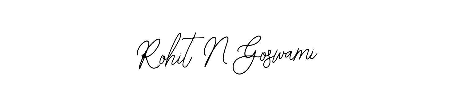 You should practise on your own different ways (Bearetta-2O07w) to write your name (Rohit N Goswami) in signature. don't let someone else do it for you. Rohit N Goswami signature style 12 images and pictures png